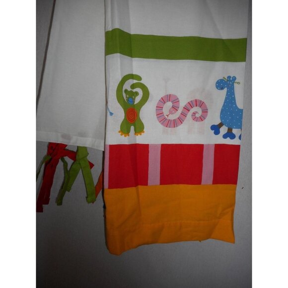 2 IKEA Animal Tie top curtain Panels Animals - Picture 2 of 5